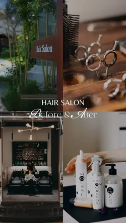 Hair before after