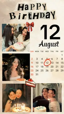 Birthday 12 August