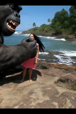gurila com raiva 