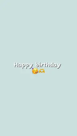 Happy birthday 