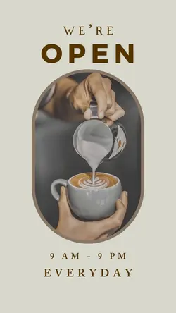 We’re open