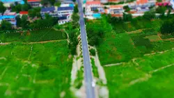 efek lensa tiltshift