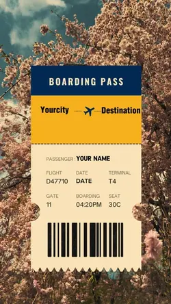 Travel boarding pass