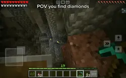 pov you find diamond