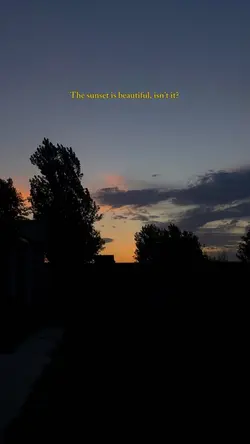 Sunset is beautiful