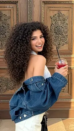 Curly hair