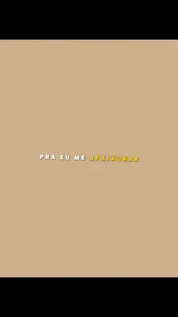 Apaixonou