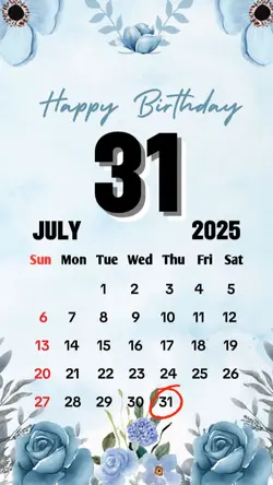 birthday 31 july
