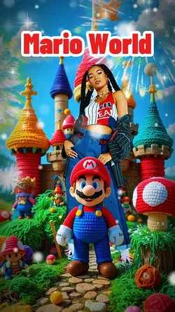 Selfie with Mario