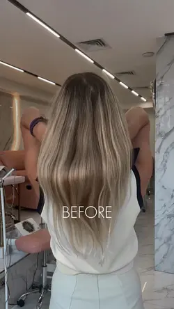 before & after hair