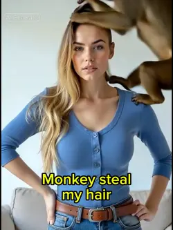 monkey steal my hair