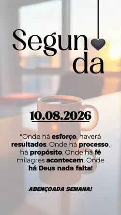 Segunda bom dia