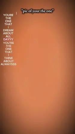 your the oneee..