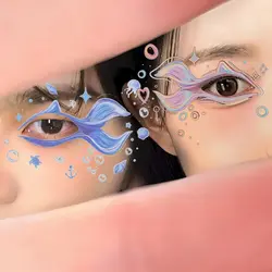 fish shaped eyes