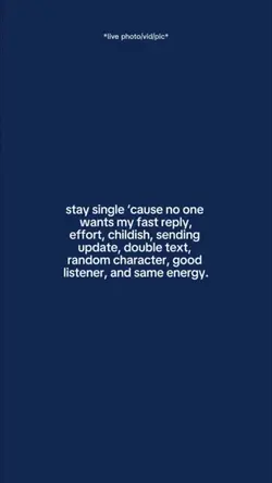 Stay Single