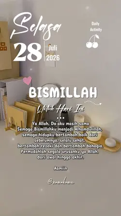 Selasa,28/07/2026