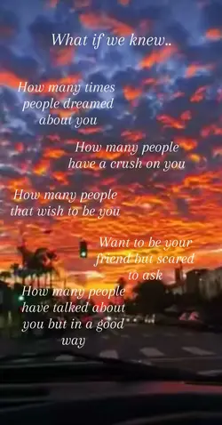 What if we knew…..