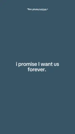 i promise i want us