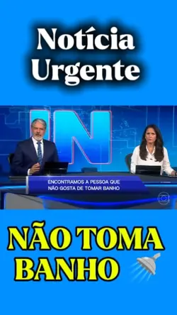 não toma banho 