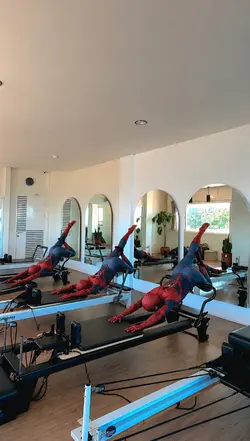 pilates spiderman