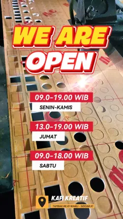 We're Open