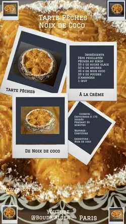 Tarte aux pêches 