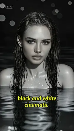 black and white face