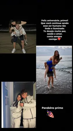 parabéns primo 