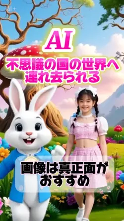 不思議の国の世界へ連れて行かれる