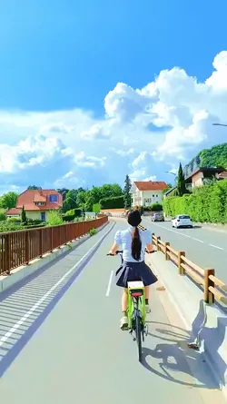 bersepeda slowmo 
