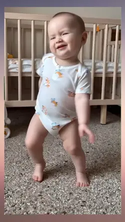 cute baby dancing