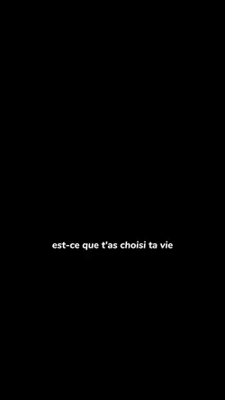 t'as choisi ta vie