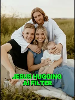 Jesus hugging Ai