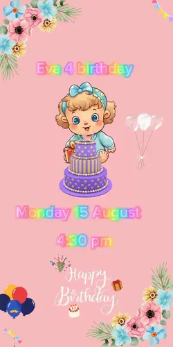 girl birthday card