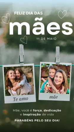 Feliz dia das Mães 
