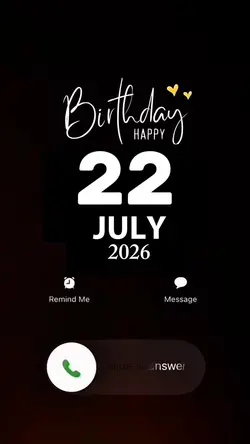 Hbd 22 July 2026 