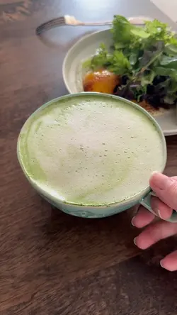 Matcha latte art 