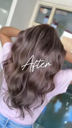 Hair before/after