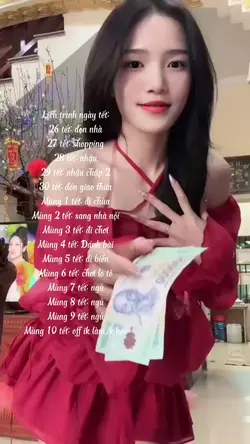 Lịch trình ngày tết