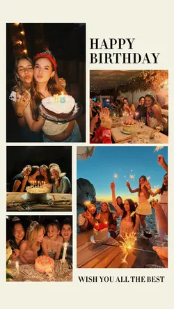Birthday collage 