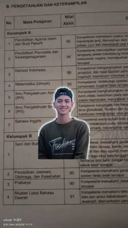 trend nilai rapor