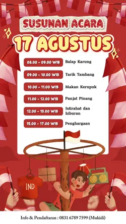 Jadwal Acara Agustus