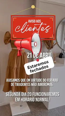 Aviso de feriado