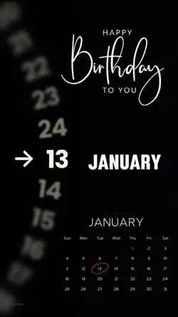 january 13 Birthday