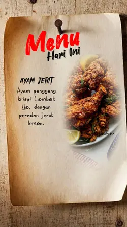 Menu Hari Ini