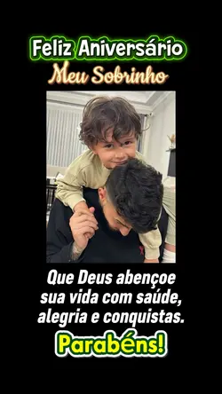 Parabéns sobrinho 