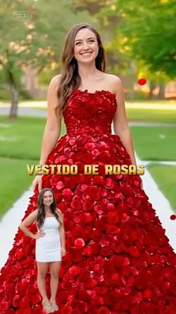 Vestido de rosas 
