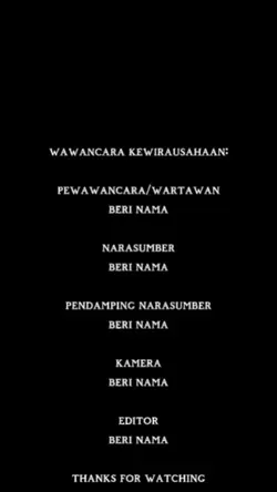 CLOSING WAWANCARA