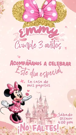 Invitación Minnie 💕