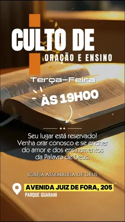 CULTO DE ENSINO!